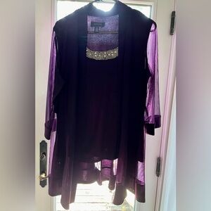 R & M Richards Purple Event‎ Jacket over shell Size L